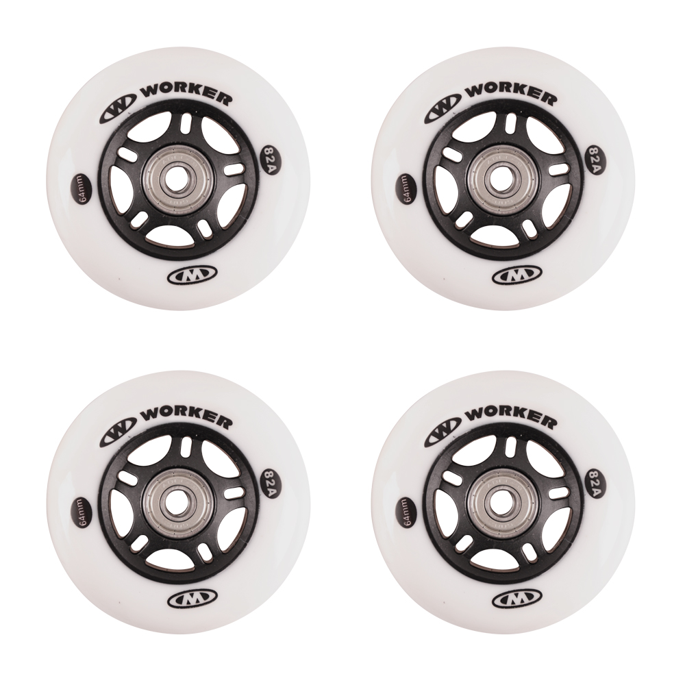 Комплект резервни колела WORKER 64mm и лагери ABEC-5 Chrome на ниска цена