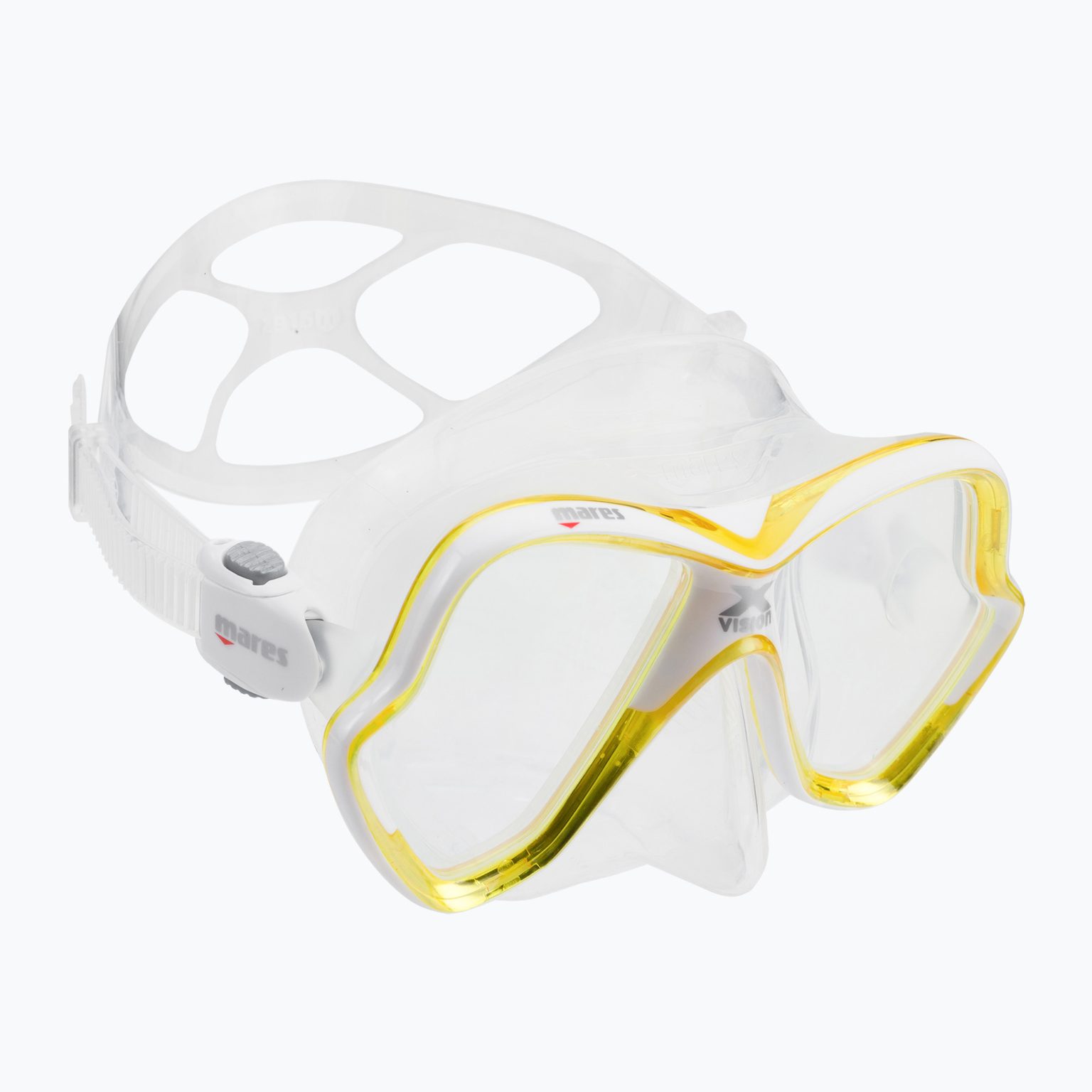 Маска за гмуркане Mares X-Vision прозрачна жълта 411053