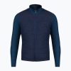 Мъжка блуза за колоездене Santini Colore Puro Thermal Jersey тъмносиньо 3W216075RCOLORPURO