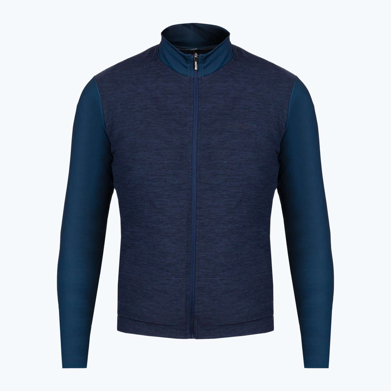 Мъжка блуза за колоездене Santini Colore Puro Thermal Jersey тъмносиньо 3W216075RCOLORPURO