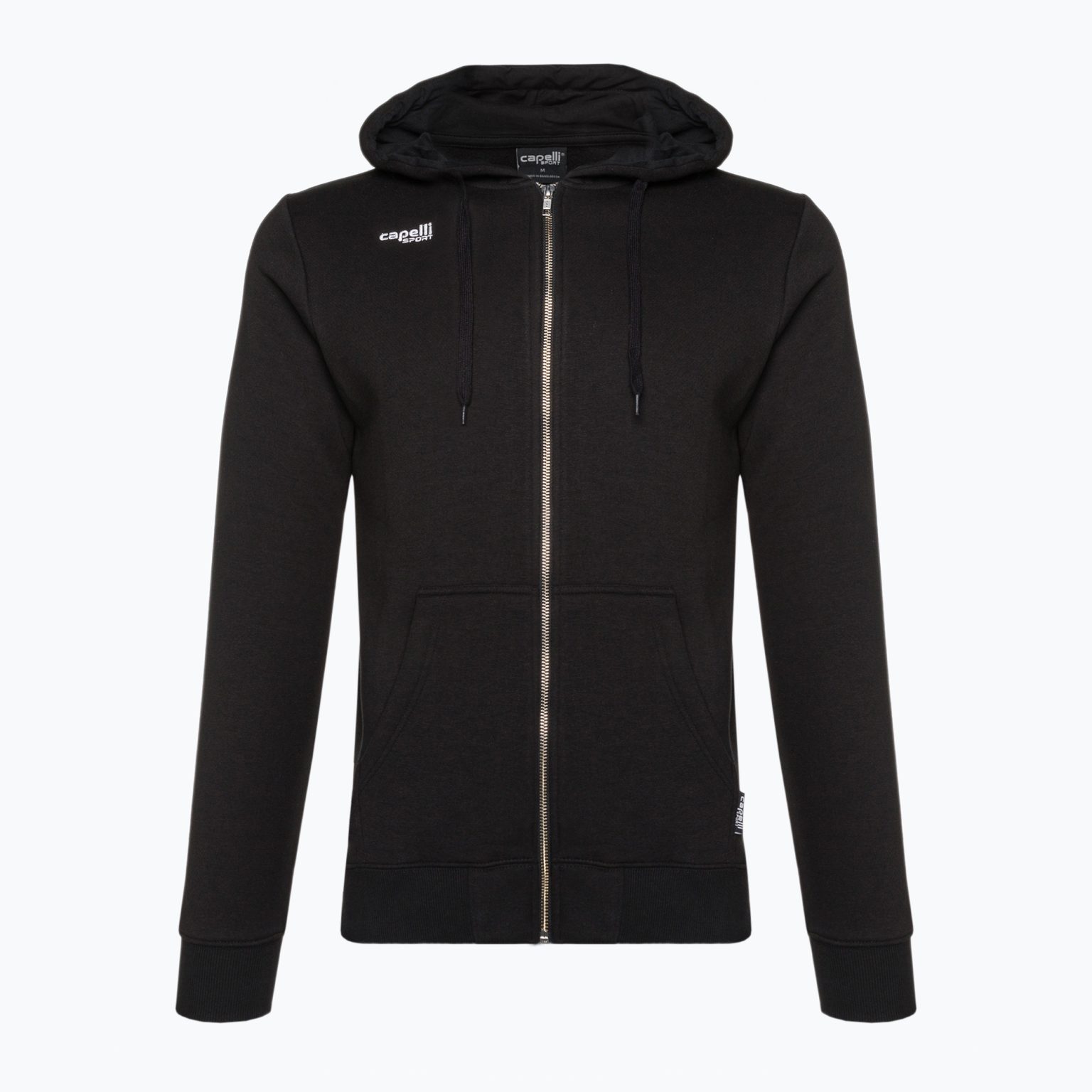 Мъжки Capelli Basics Adult Zip Hoodie футболен суитшърт черен