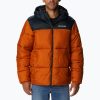 Мъжки пухени якета Columbia Puffect с качулка Orange 2008413