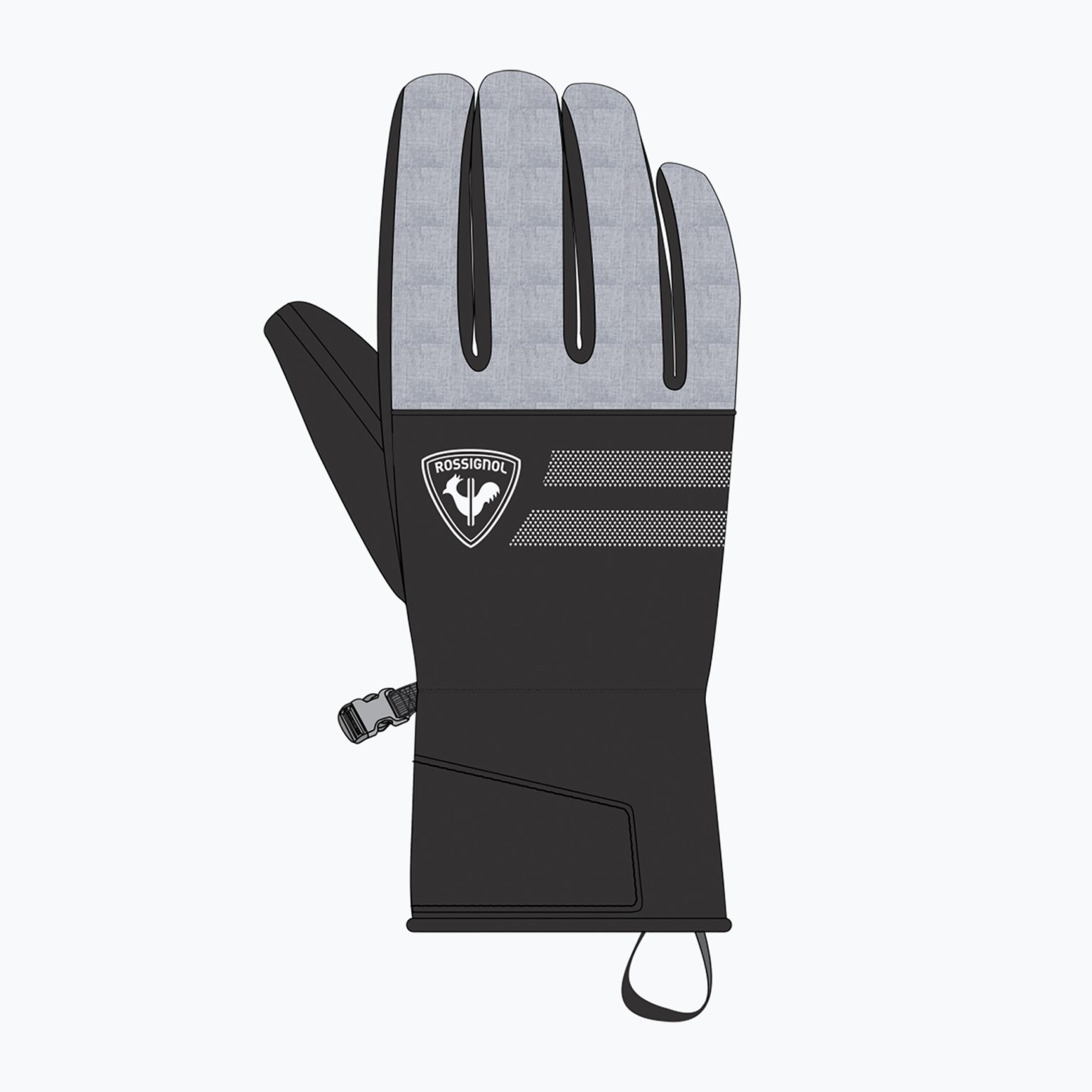 Мъжки ски ръкавици Rossignol Perf heather grey