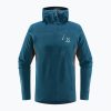 Мъжки суитшърт за трекинг Haglöfs L.I.M Mid Comp Hood blue 605254