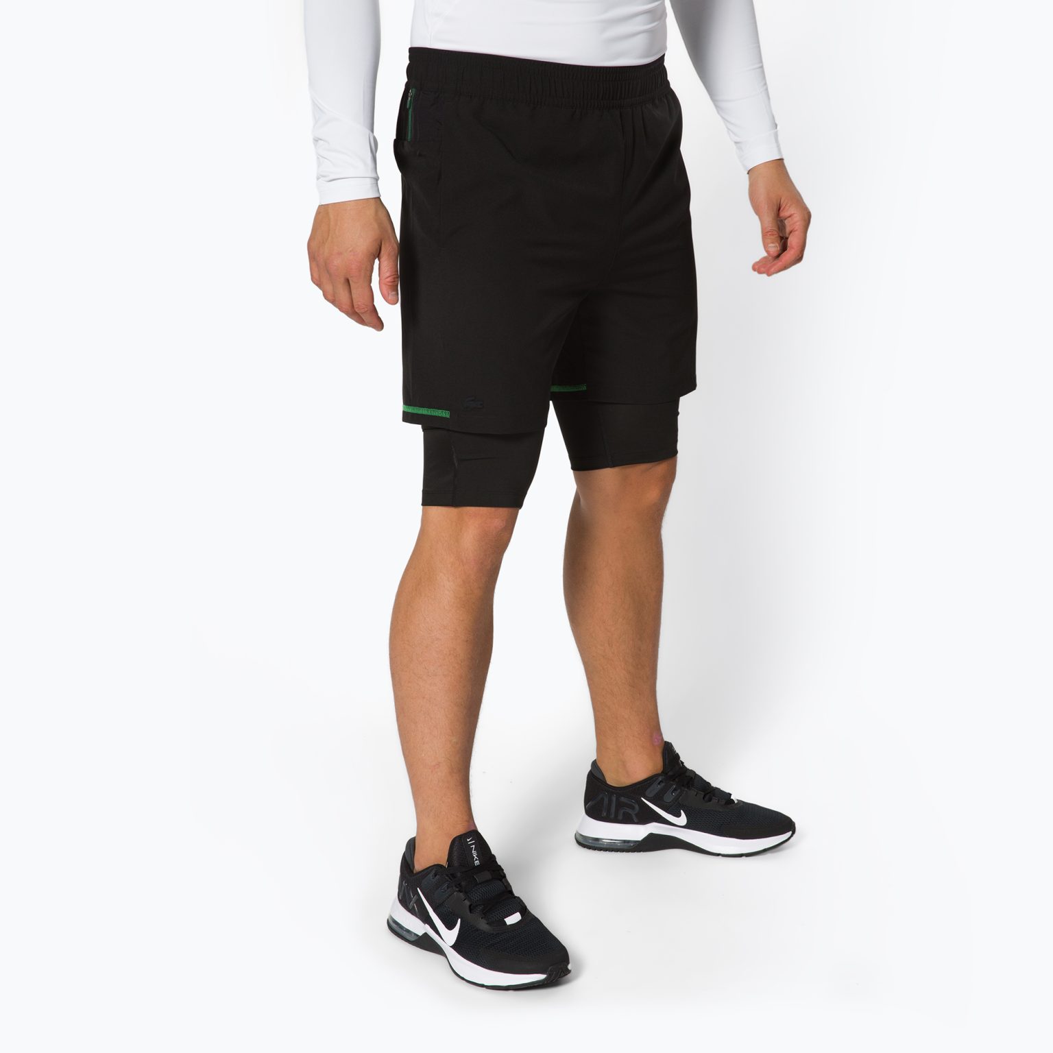 Мъжки тенис шорти Lacoste черни GH1041
