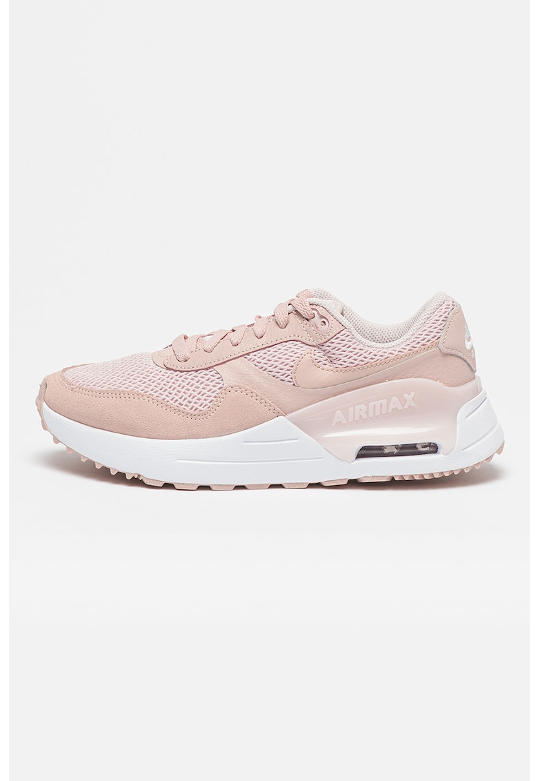 Спортни обувки Air Max System с мрежести зони и велур Nike