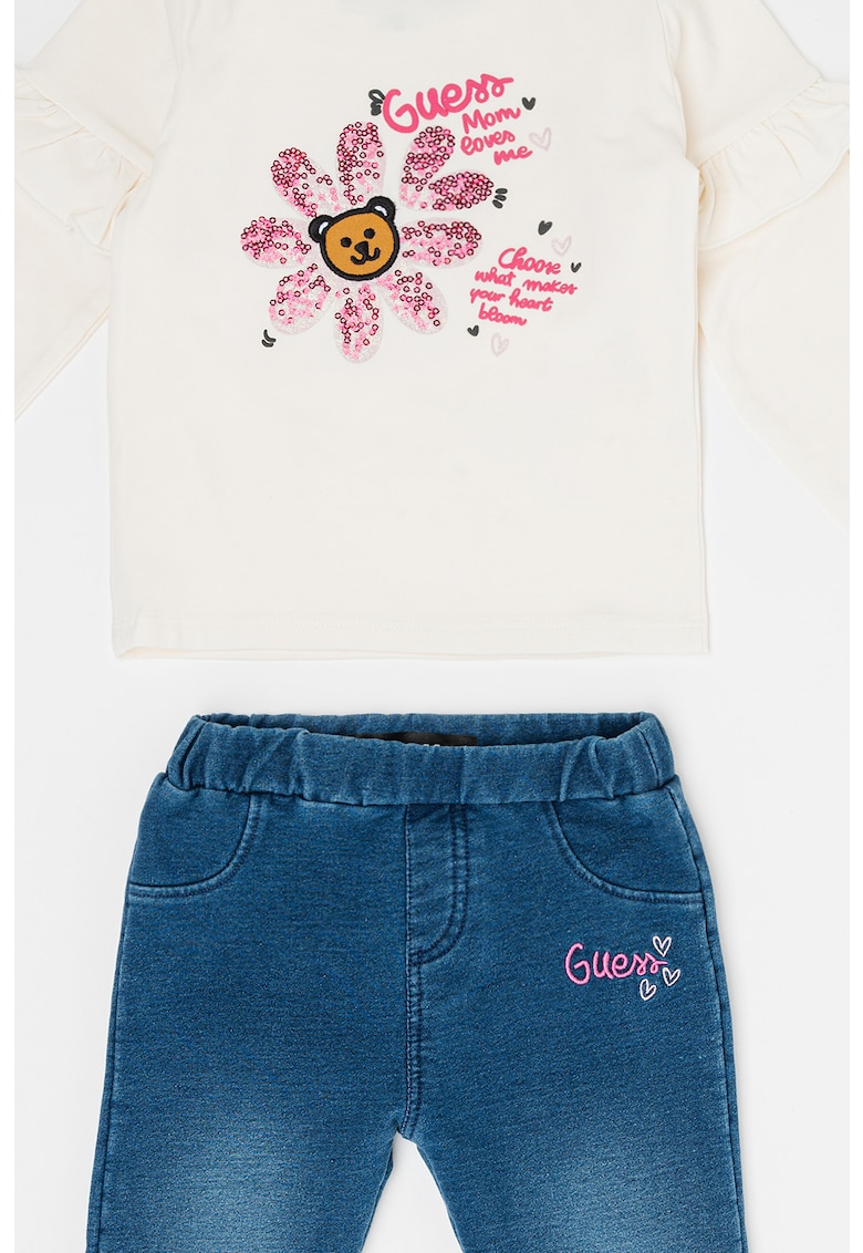 Guess - Блуза с фигурален десен и панталон - 2 части GUESS JEANS
