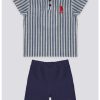Блуза и къс панталон с лого US Polo Assn