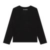 Блуза на лога с овално деколте KARL LAGERFELD KIDS