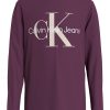 Блуза с органичен памук на лога CALVIN KLEIN
