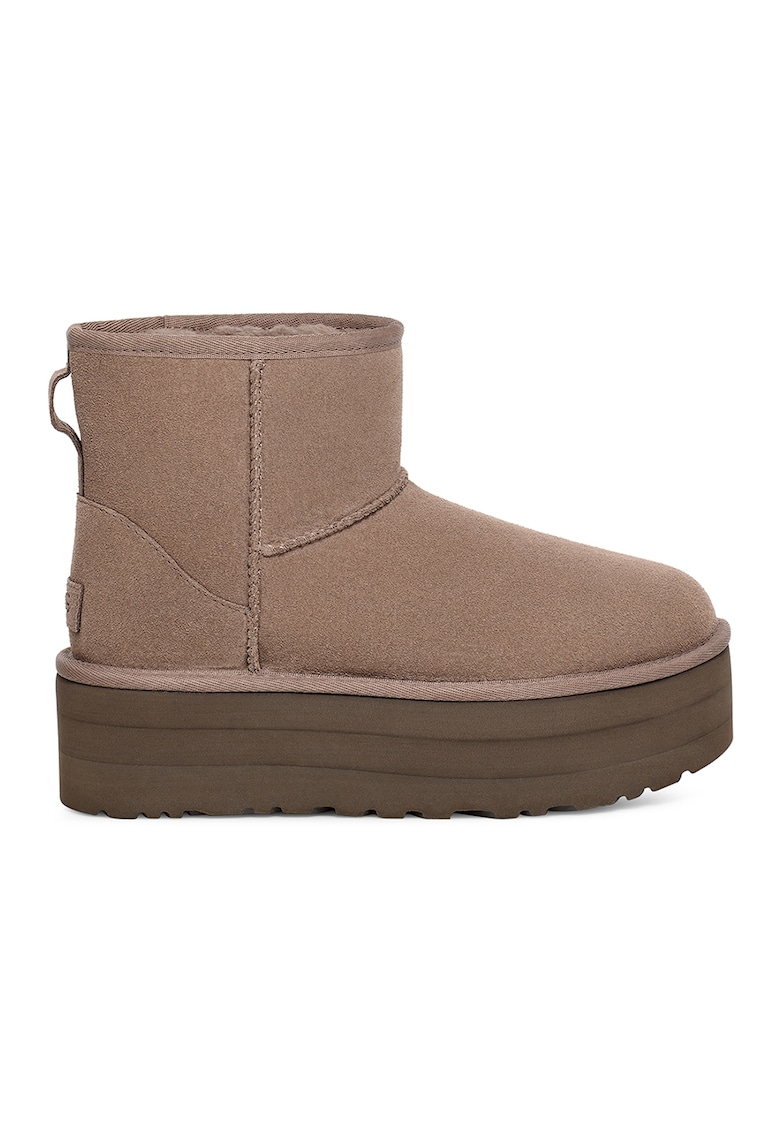 Велурени непромокаеми боти Classic Mini с равна платформа UGG