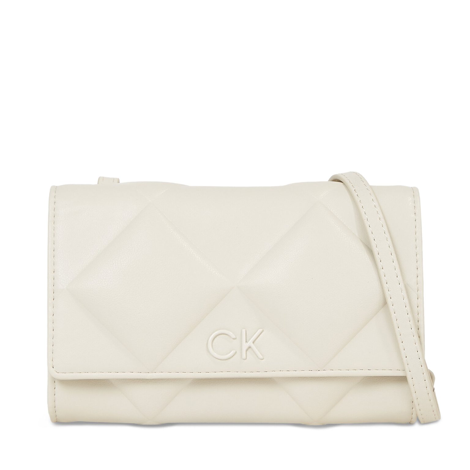 Дамска чанта Calvin Klein в Екрю цвят