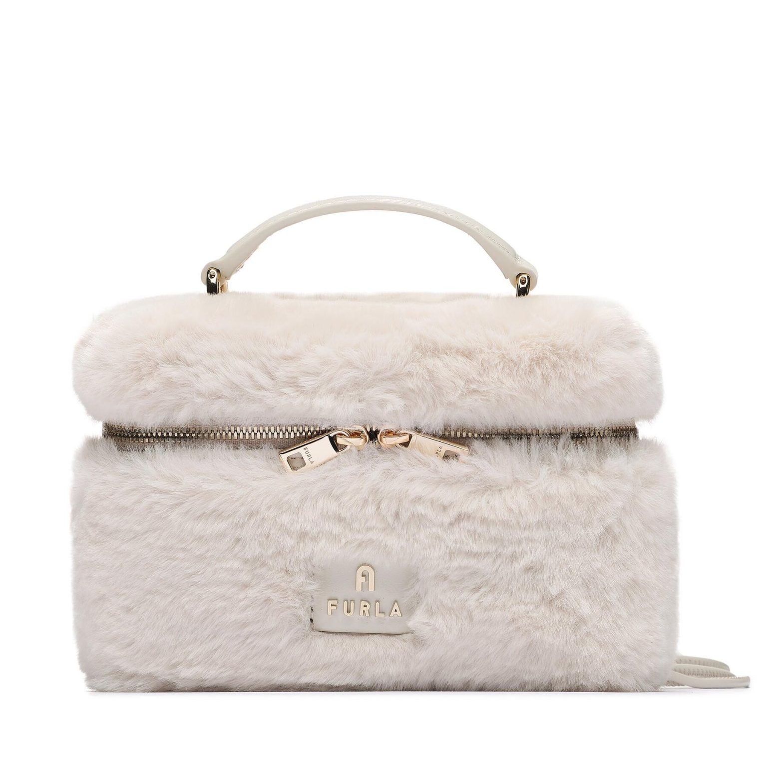 Дамска чанта Furla в Екрю цвят