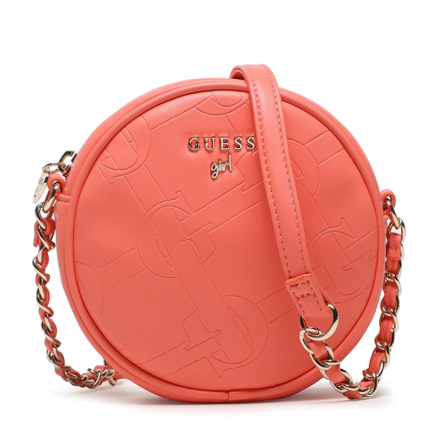 Дамска чанта Guess в Коралов цвят