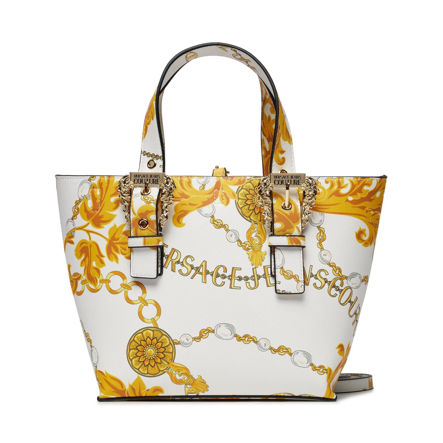 Дамска чанта Versace Jeans Couture в Бял цвят