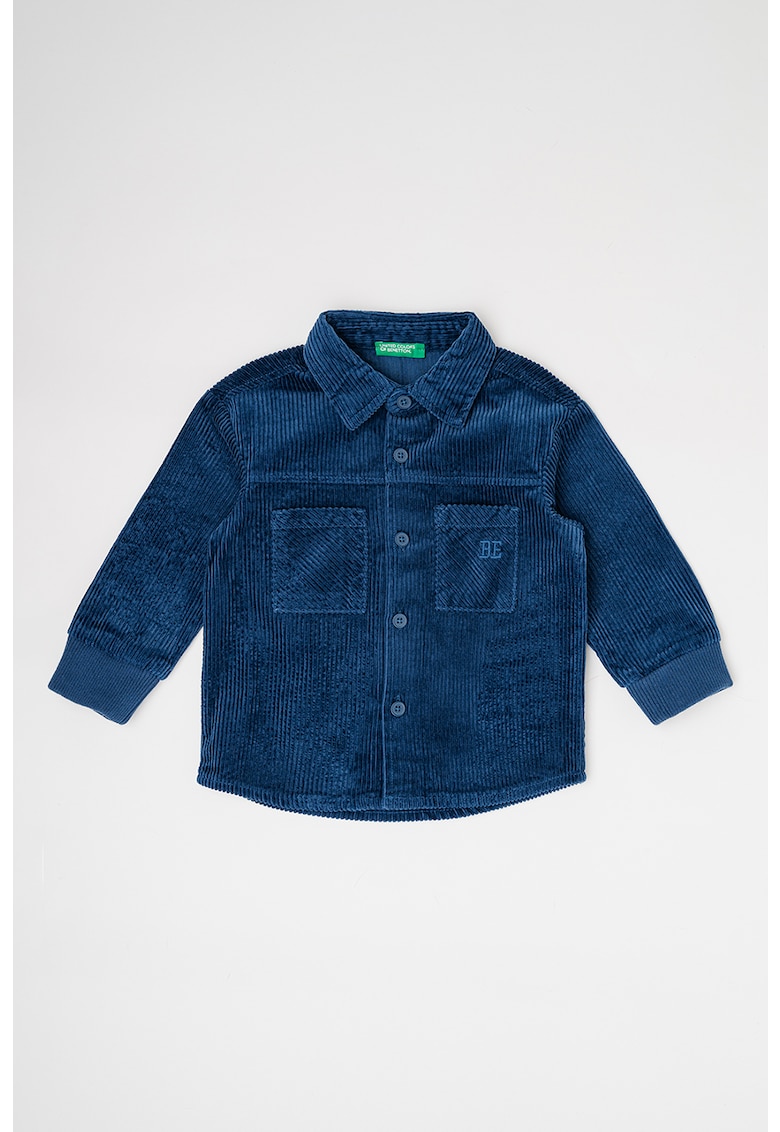 Джинсова риза с джобове на гърдите United Colors of Benetton