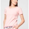 Домашна тениска с памук и лого Moschino