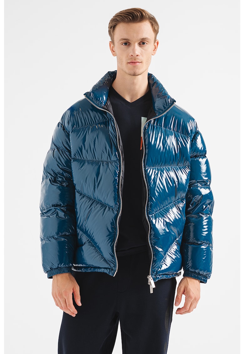 Зимно яке с пухена вата с цип и качулка ARMANI EXCHANGE