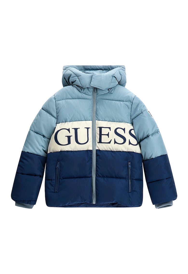 Капитонирано зимно яке с качулка GUESS JEANS