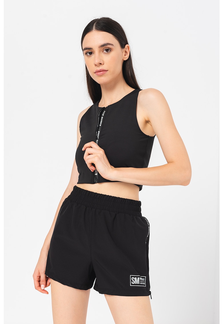 Къс топ с цип Steve Madden