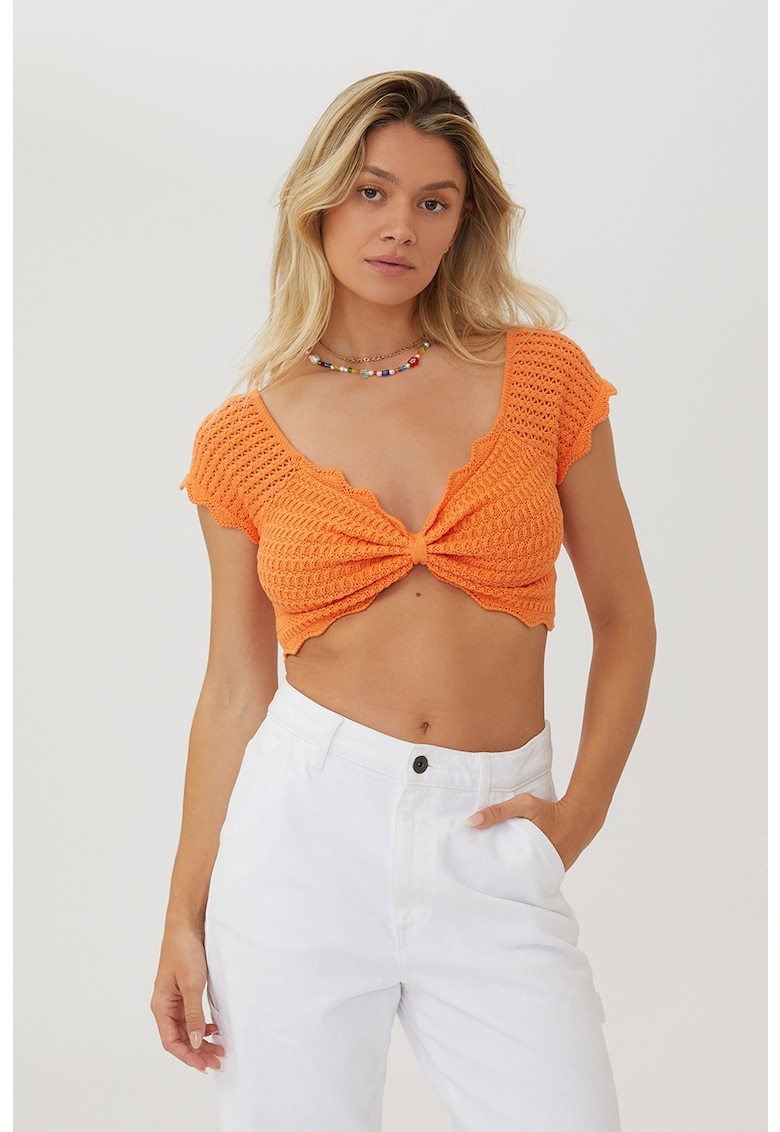 Къса плетена тениска Cotton On