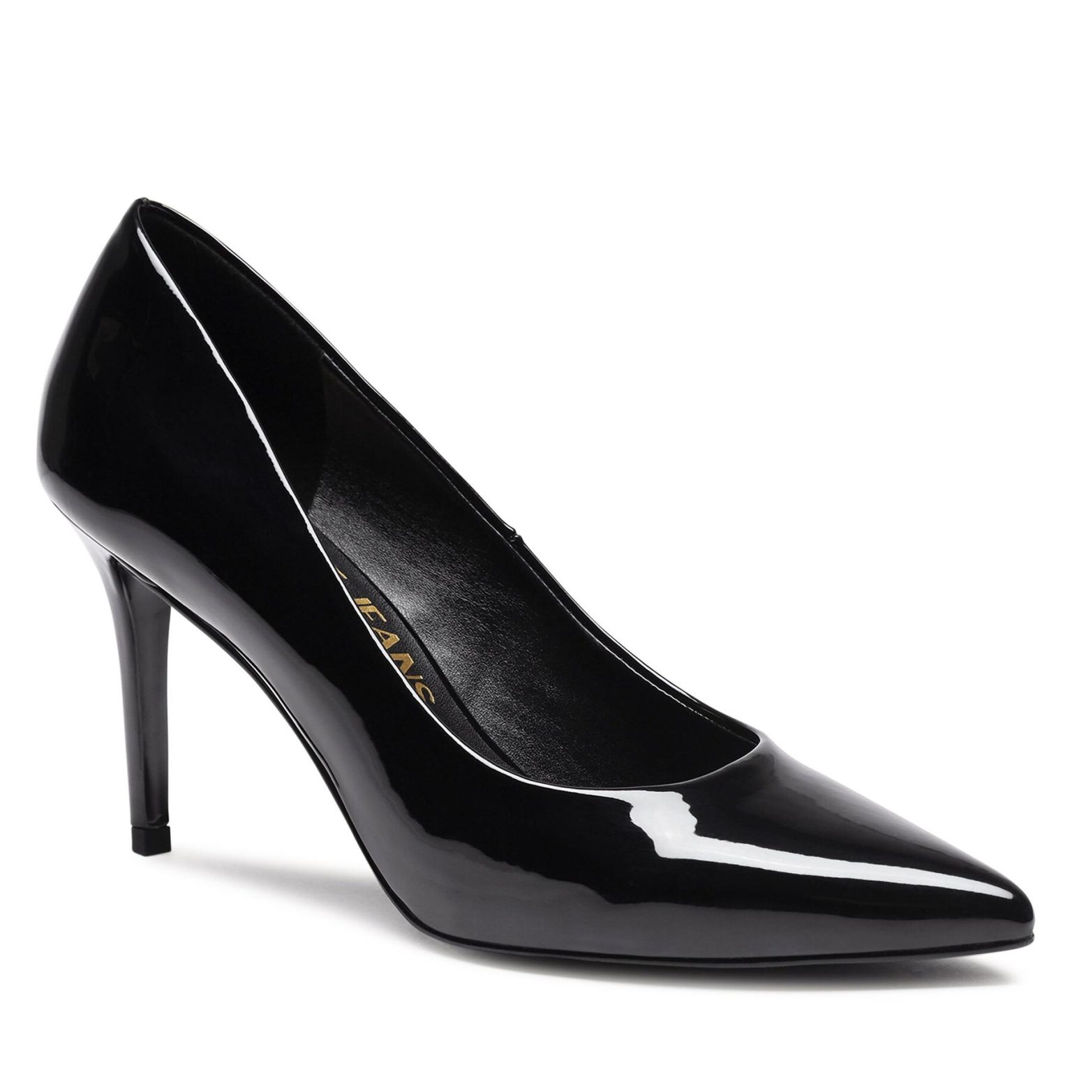 Обувки на ток Versace Jeans Couture в Черен цвят