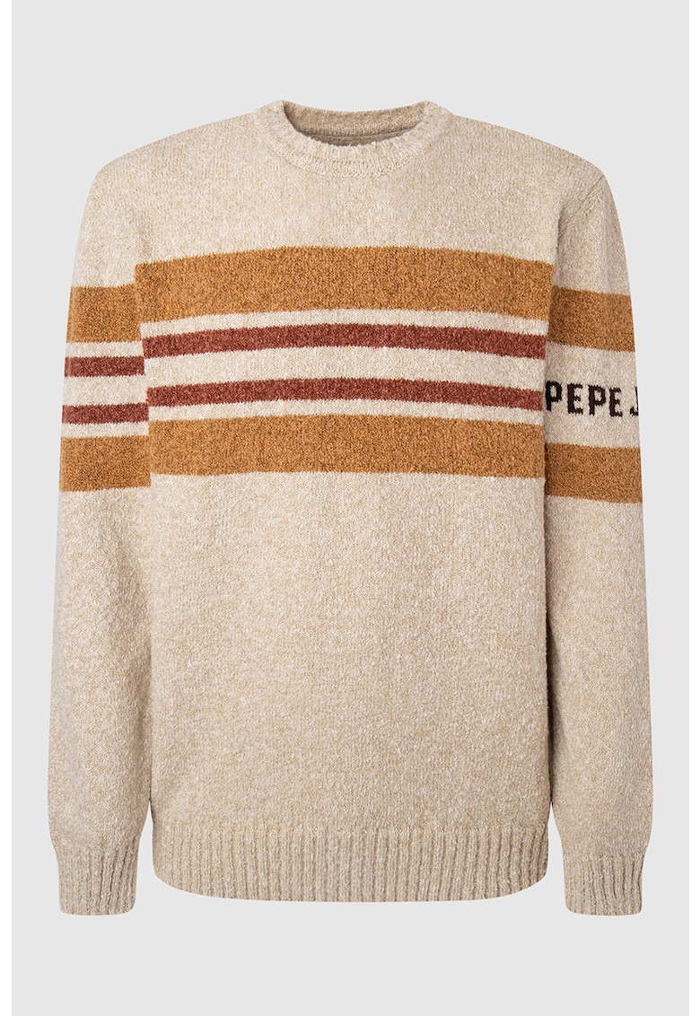 Памучен пуловер на райе Pepe Jeans London