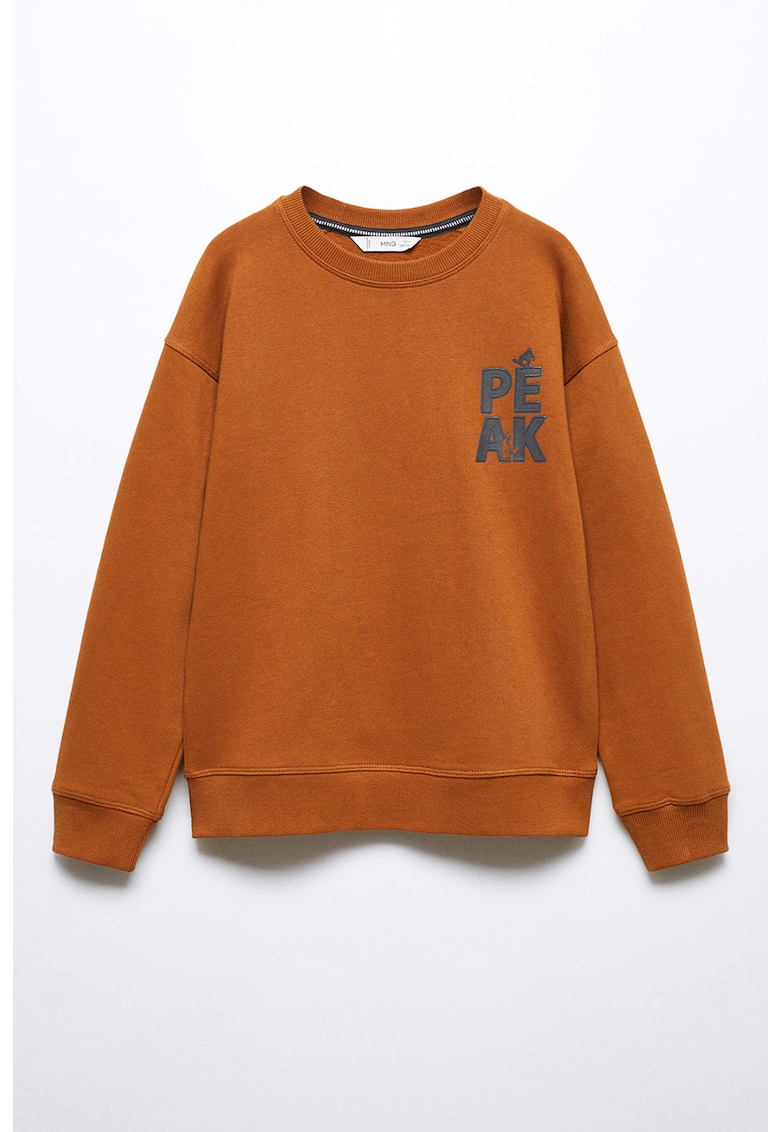 Памучен суитшърт Peak с паднали ръкави Mango