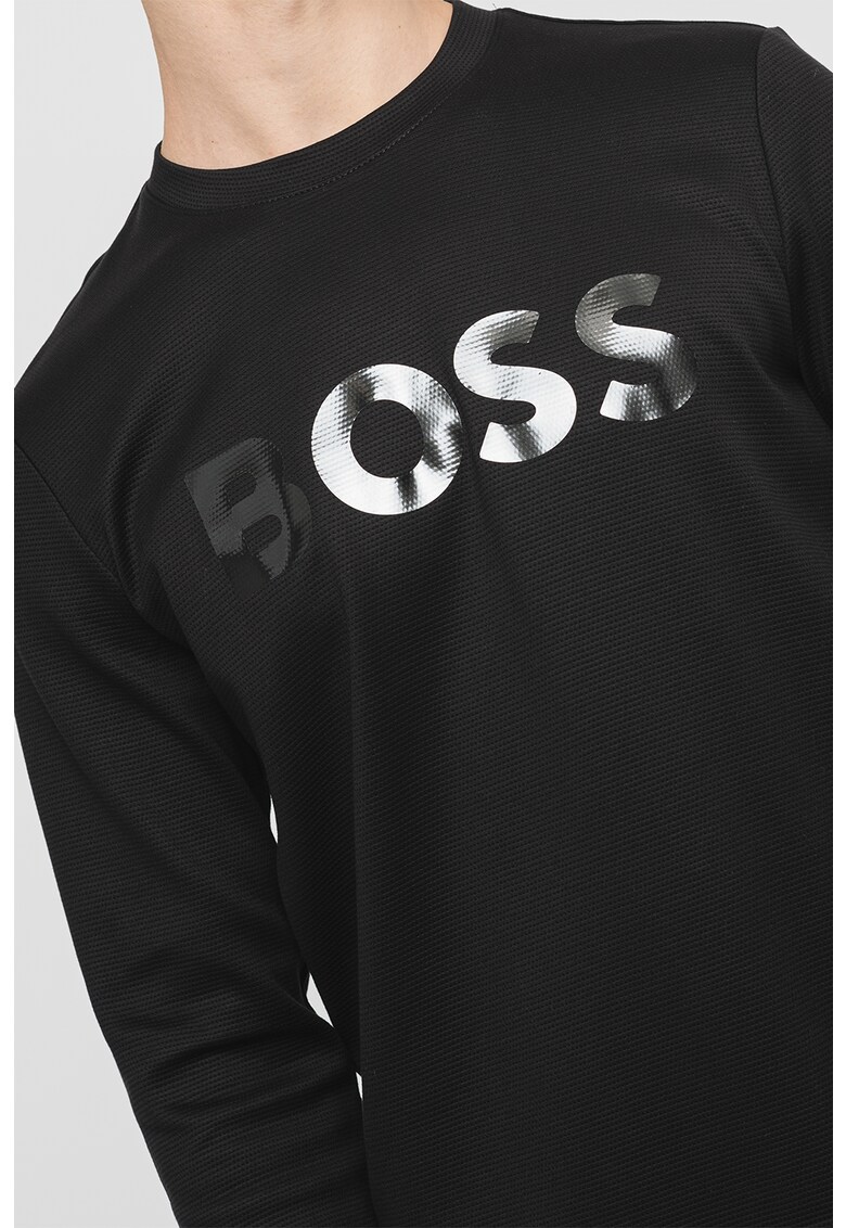 Памучен суитшърт Salbo на лога BOSS