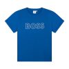 Памучна тениска на лога BOSS Kidswear