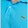 Памучна тениска с яка и лого Lacoste