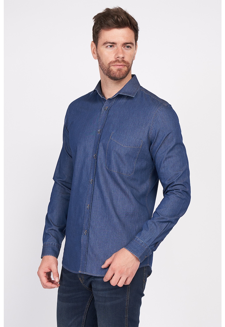 Риза от деним с джоб Lee Cooper