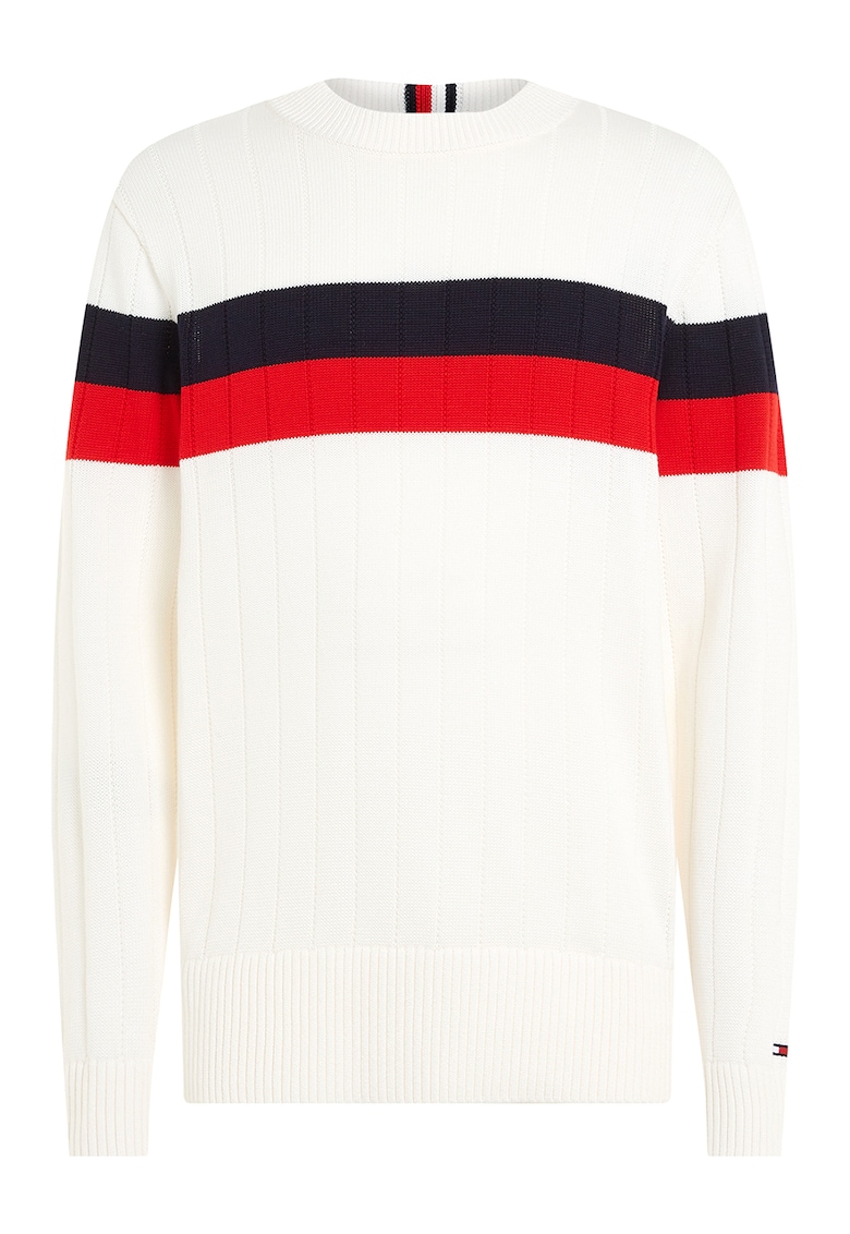 Рипсен пуловер с овално деколте Tommy Hilfiger