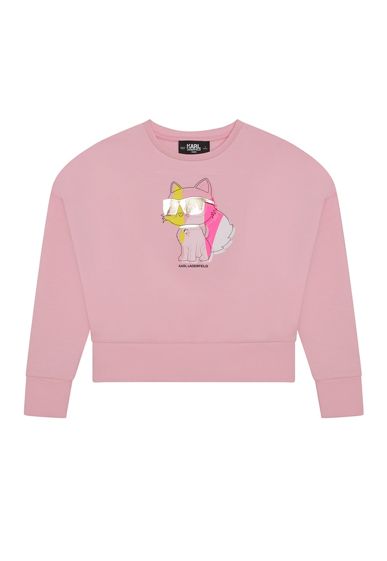 Суитшърт на лога KARL LAGERFELD KIDS