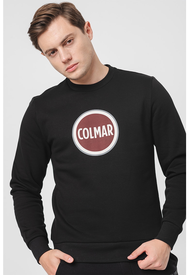 Суитшърт с овално деколте и лого Colmar