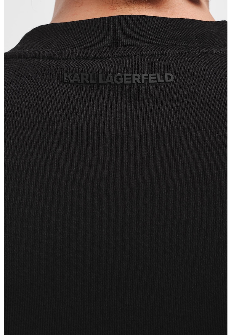Суитшърт с овално деколте и лого Karl Lagerfeld