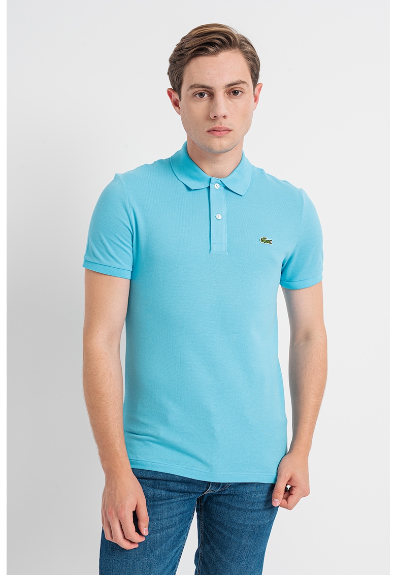 Тениска от памучно пике с яка Lacoste