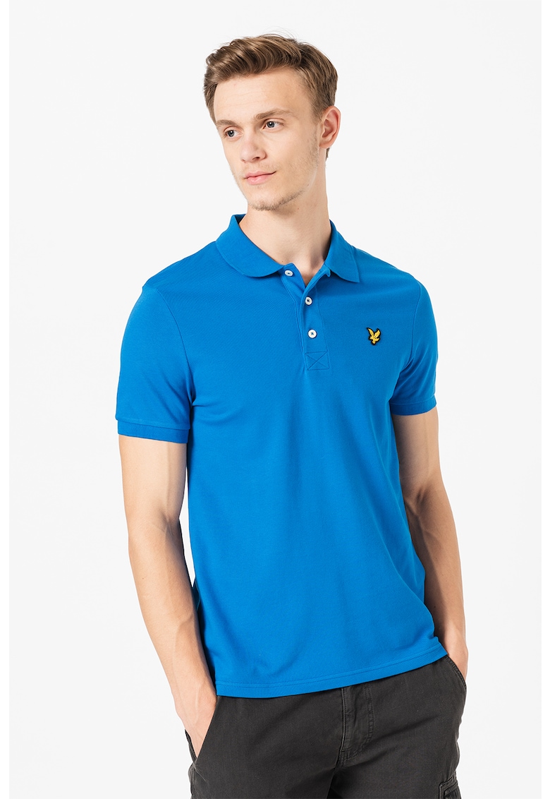 Тениска от пике с яка Lyle  Scott