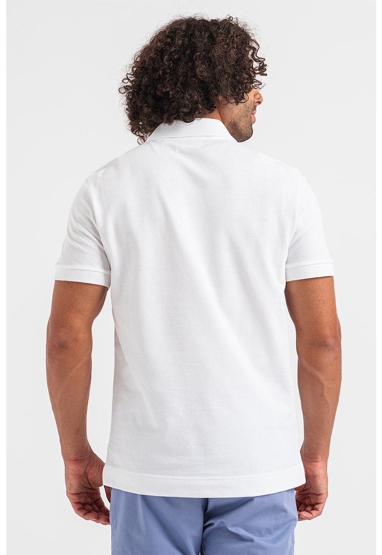 Тениска от пике с яка и бродирано лого Lacoste
