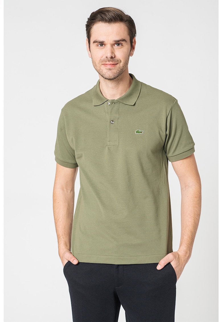 Тениска от пике с яка и лого Lacoste