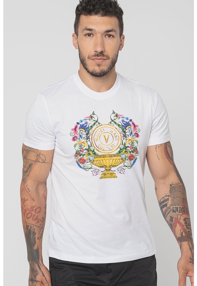 Тениска по тялото с щампа Versace Jeans Couture