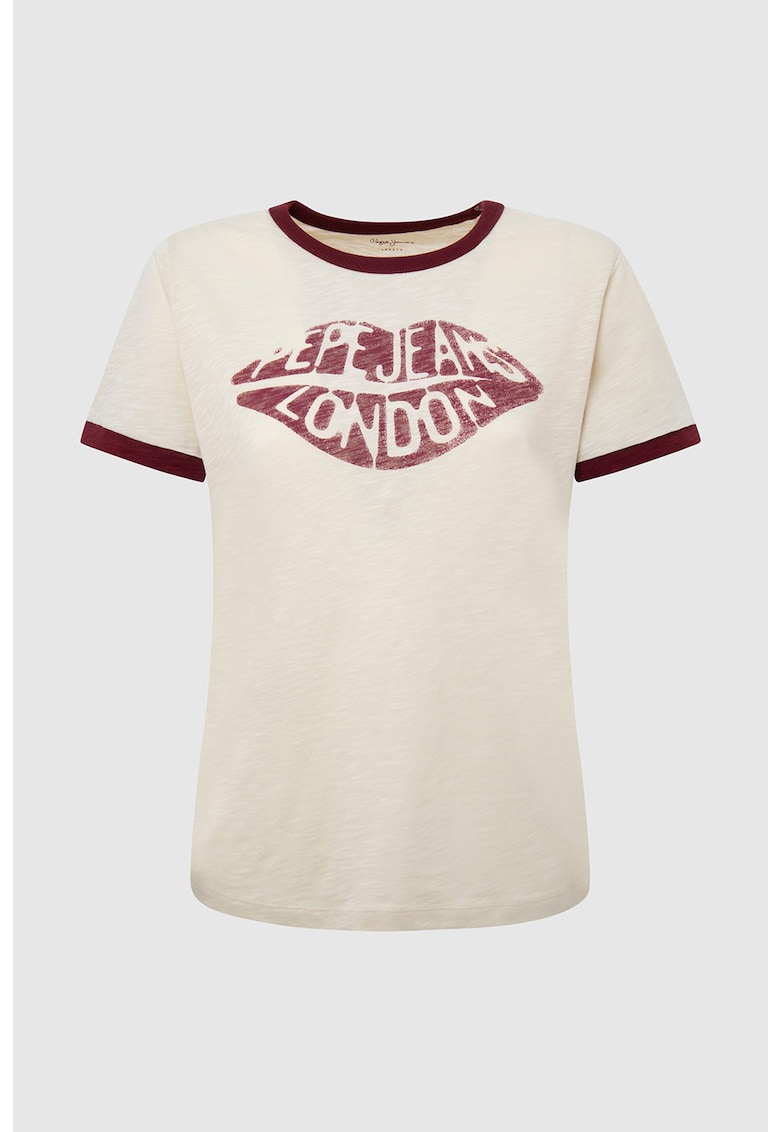 Тениска с лого и стандартна кройка Pepe Jeans London