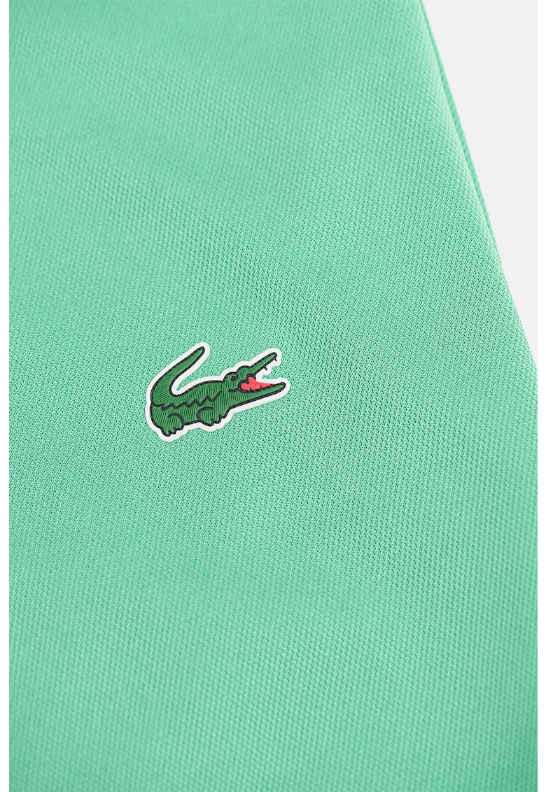 Тениска с яка и контрасти Lacoste