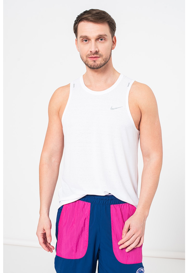 Топ за бягане Miler с Dri-FIT и светлоотразители Nike