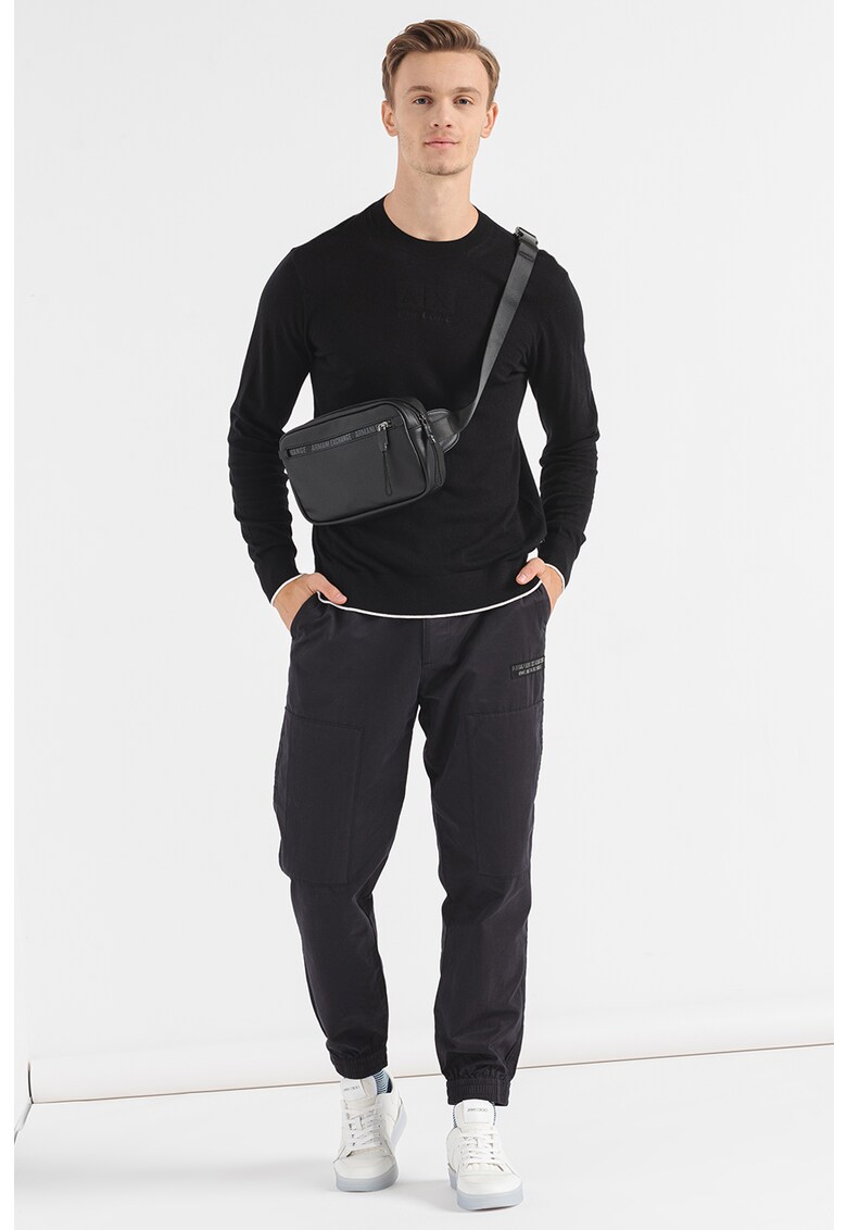 Фино плетен пуловер с памук ARMANI EXCHANGE