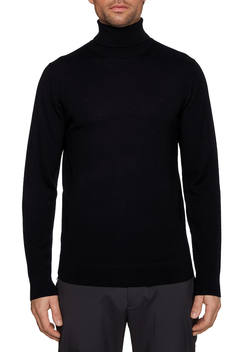 Фино плетено поло от мерино CALVIN KLEIN
