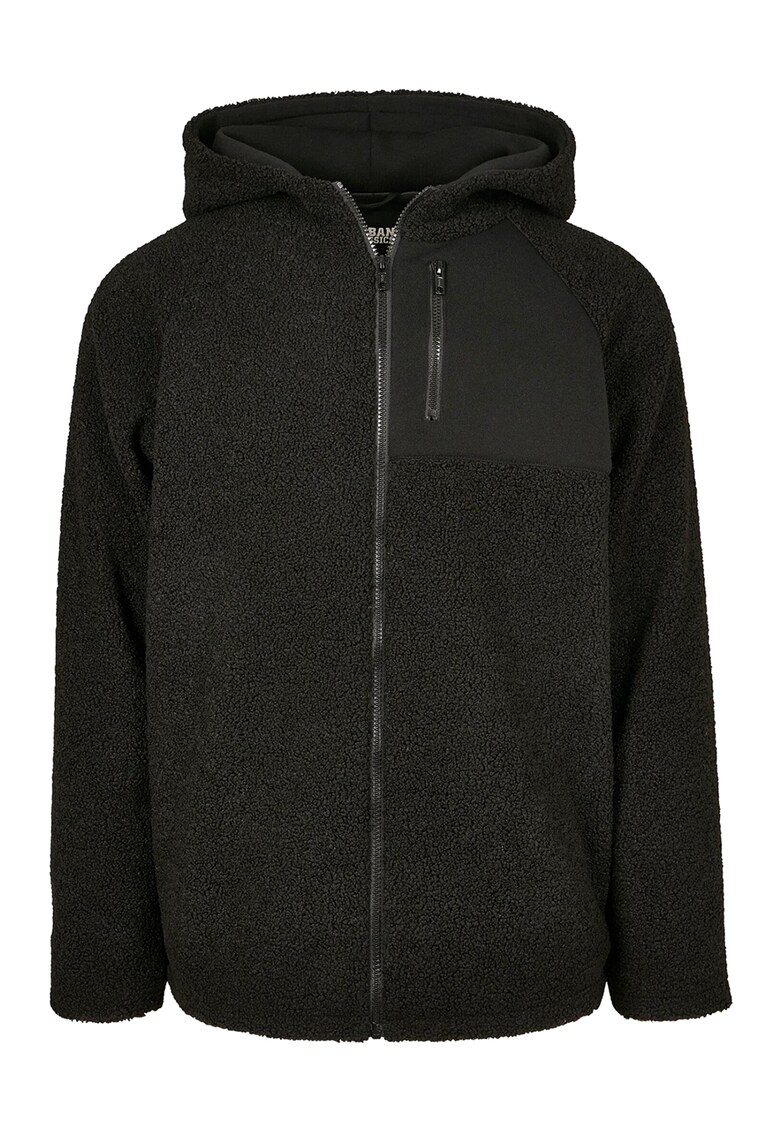 Худи Sherpa с цип Urban Classics