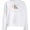 Худи с памук и паднали ръкави CALVIN KLEIN JEANS