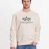 Alpha Industries Суитшърт Basic 178302 Екрю Regular Fit за Мъже цена