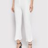 Babylon Текстилни панталони P_MF0602 Бял Regular Fit цвят на ниска цена